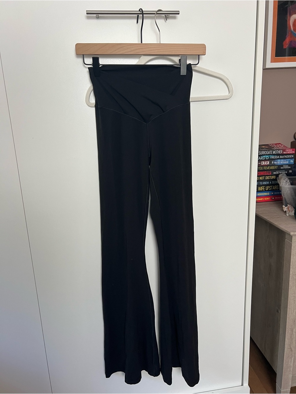 aerie Black High-Rise Wide-Leg Yoga Pants